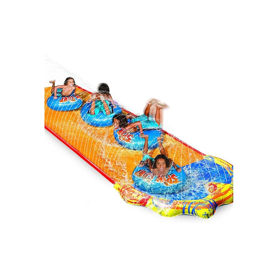 Buy Go Play! Spin Out Water Slide w/ Extra-Wide Surface Inflatable for ...