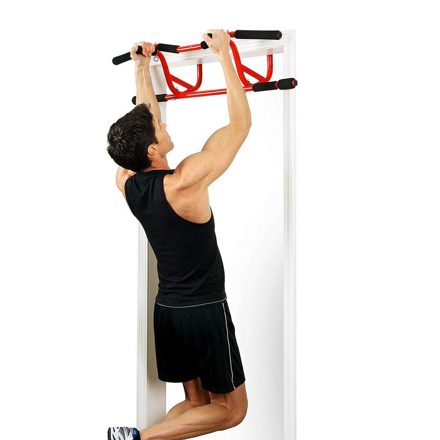 Buy GoFit Elevated Chin Up Station Pull Door Mount Workout Exercise Bar ...