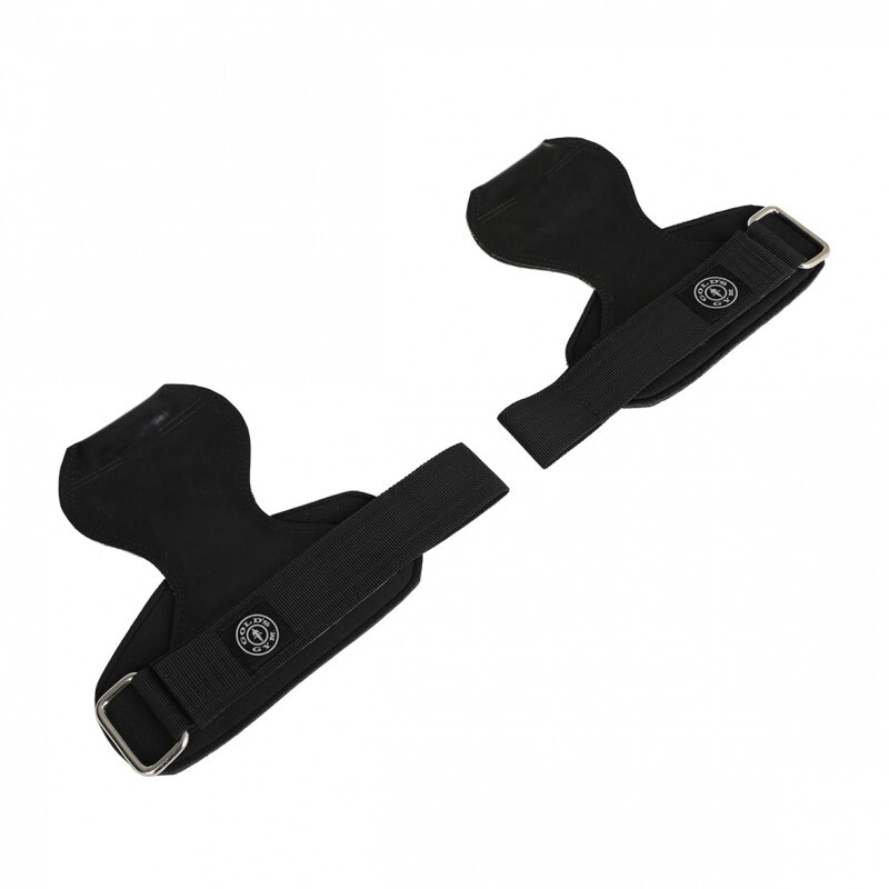 Gold’s Gym 18cm Weight Lifting Grips/Gym Training Support Straps Medium Black Australia