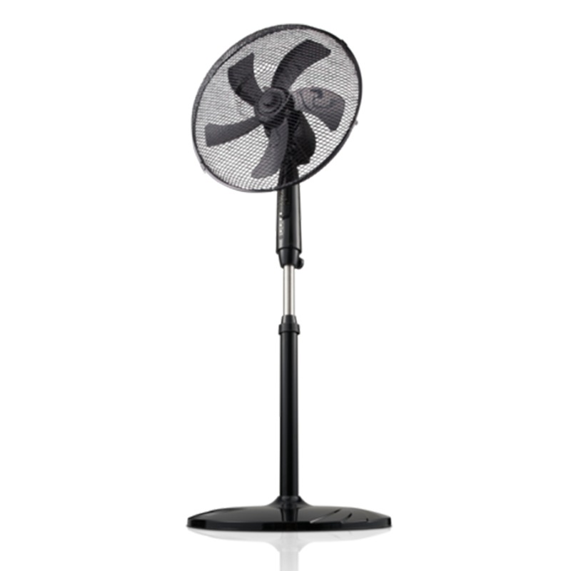 Buy Goldair 40cm Oscillating Pedestal Fan w/ Remote/Round Base Floor Standing Black MyDeal