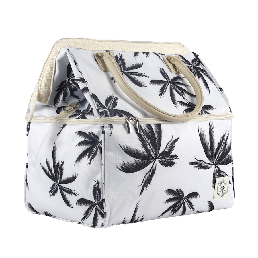 Good Vibes Premium Durable Insulated Picnic Cooler Bag Havana Print 40x34x26cm