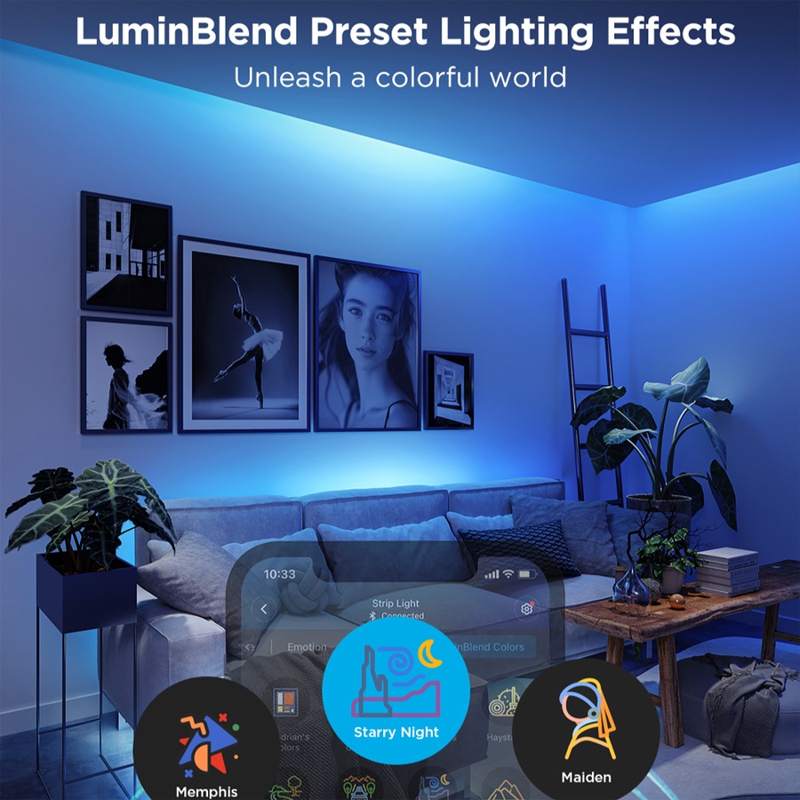 Govee LED Strip Light 2 Pro 2M 5-in-1 RGBIC+ Technology String Lighting