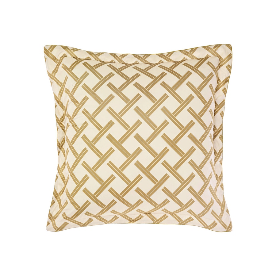 Grace by Linen House Valeria 65x65cm European Pillowcase Square Cover Champagne