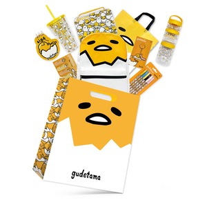 Gudetama Themed Showbag S4 w/ Backpack/Bento Box/Lunch Bag/Notepad/Clip Set