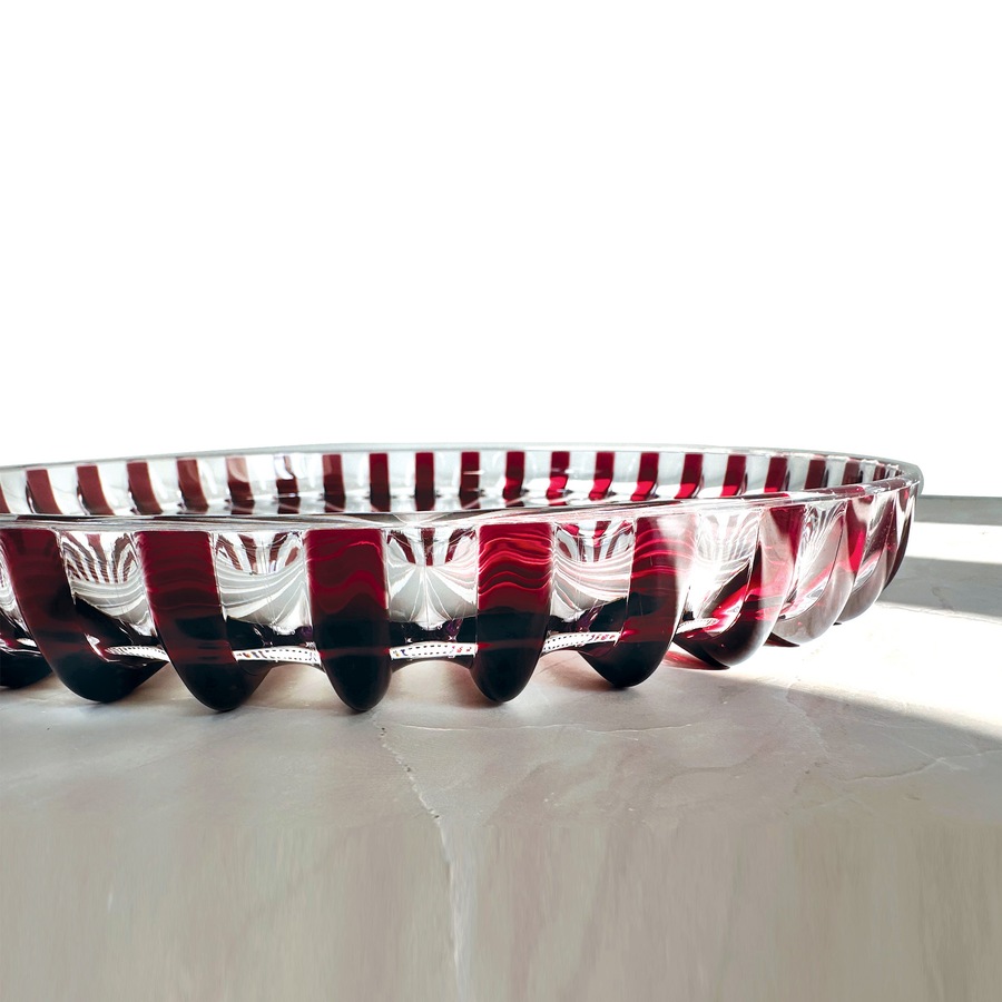 Guzzini Dolcevita 31x3.5cm Plastic Round Serving Storage Tray Container Amethyst