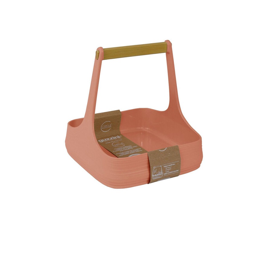 Guzzini Earth Tierra All Together Table Caddy Organiser w/ Handle Terracotta