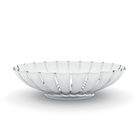 Guzzini Grace 37.5cm Centerpiece Fruit/Salad Plastic Bowl Meal Container Clear