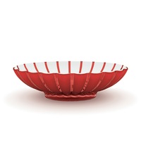 Guzzini Grace 37.5cm Centerpiece Fruit/Salad Plastic Bowl Meal Container Red