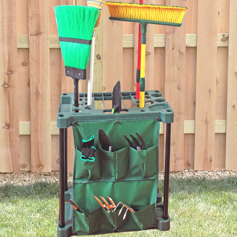 Hacienda Garden Tool Long/Short Handles Tools Organiser 60cm Rack/Holder Storage