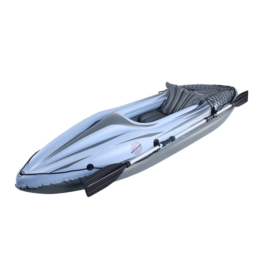 Inflatable Kayak 274cm Single Seat Hacienda Blow Up Kayak w/ Oar & Pump