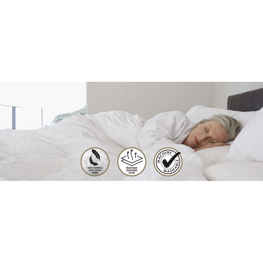 Hacienda Luxurious Duck Feather Quilt/Doona/Duvet 500gsm for Double Size Bed