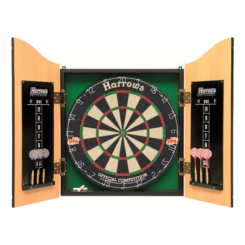Harrows Pros Choice Combo Dart Set Sports Dartboard Kit w/ Pins Fun Game Play