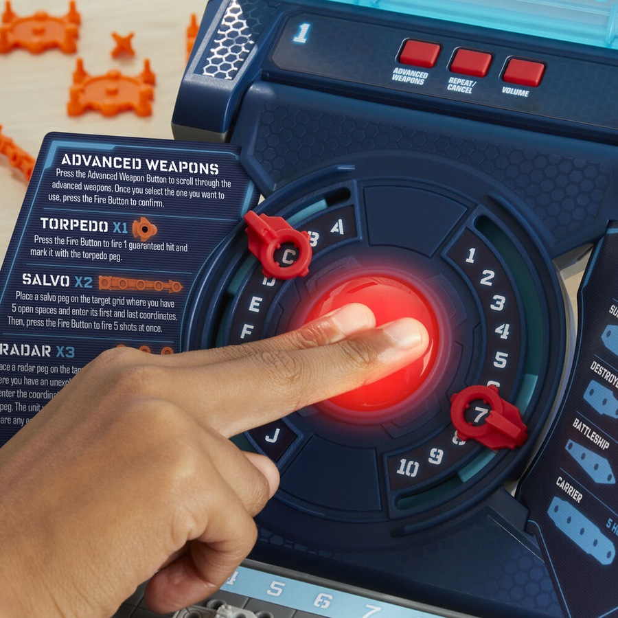 Hasbro Battleship Electronic Strategic 2 Player Board Game 8+