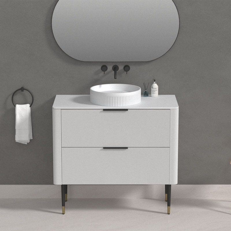 Buy Haven Home Portsea Wall Hung Bathroom Vanity 900mm White w/Sintered ...