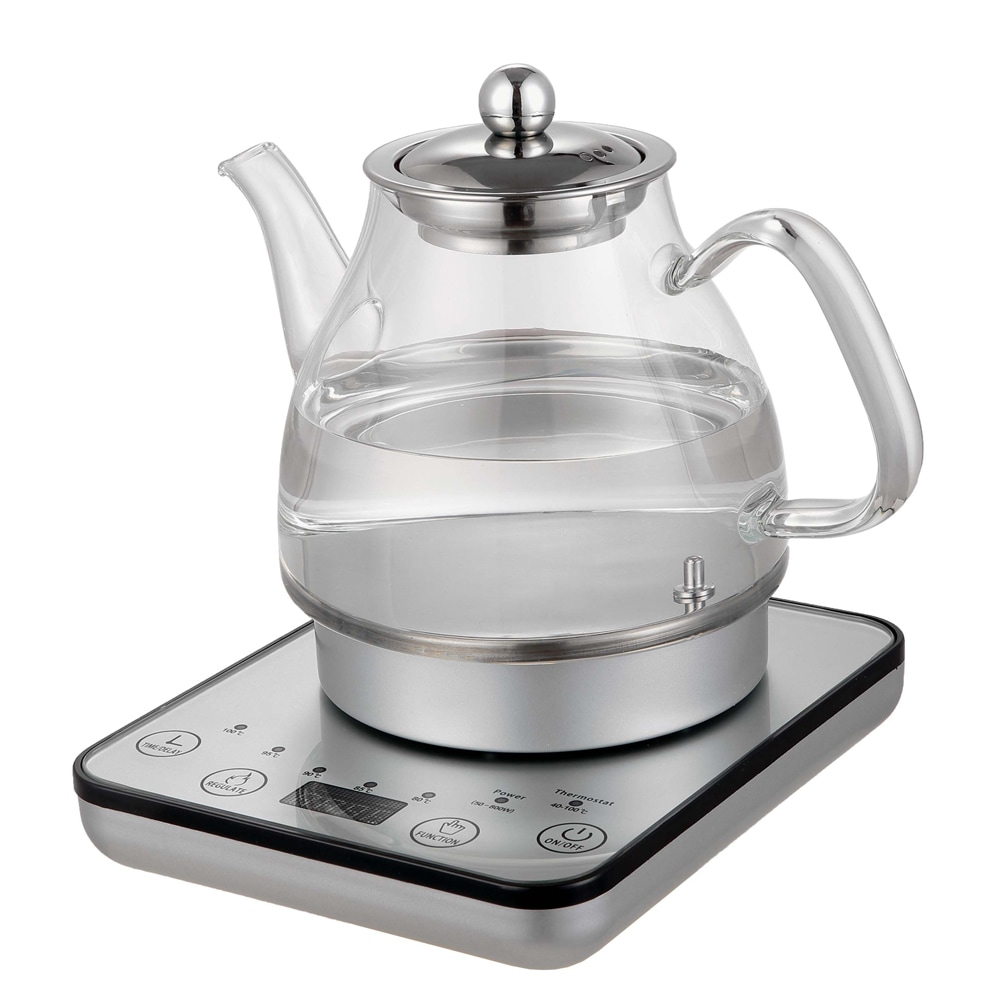 What Is The Healthiest Type Of Tea Kettle Healthy Choice Electric 800W 1.2L Digital Glass Kettle w/Tea Infuser