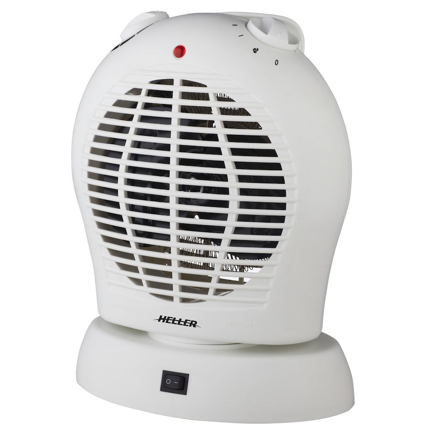 Heller 2000W Electric Portable Upright Oscillating Floor/Desk Fan Heater/Heating