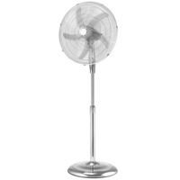 Heller 50cm Metal Pedestal Oscillating Floor Fan/Air Cooling w/8h Timer - Chrome