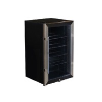 Heller 70L Electric LED Home/Office Beverage Cooler Fridge 48x69cm Black