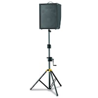Hercules Foldable Winch Up Floor Stand/Holder for Stage PA Speaker w/Adaptor BLK