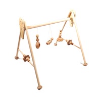 Hess Spielzeug 60cm Wooden Activity Play Gym w/ Rattle Baby/Infant 0m+ Natural