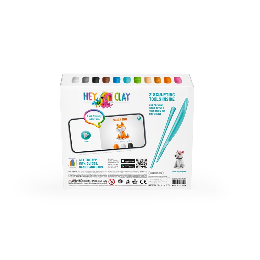 HEY CLAY Dog Story 15 Cans & 2 Tools Kids/Children Art Sculpting Fun Toy 3+