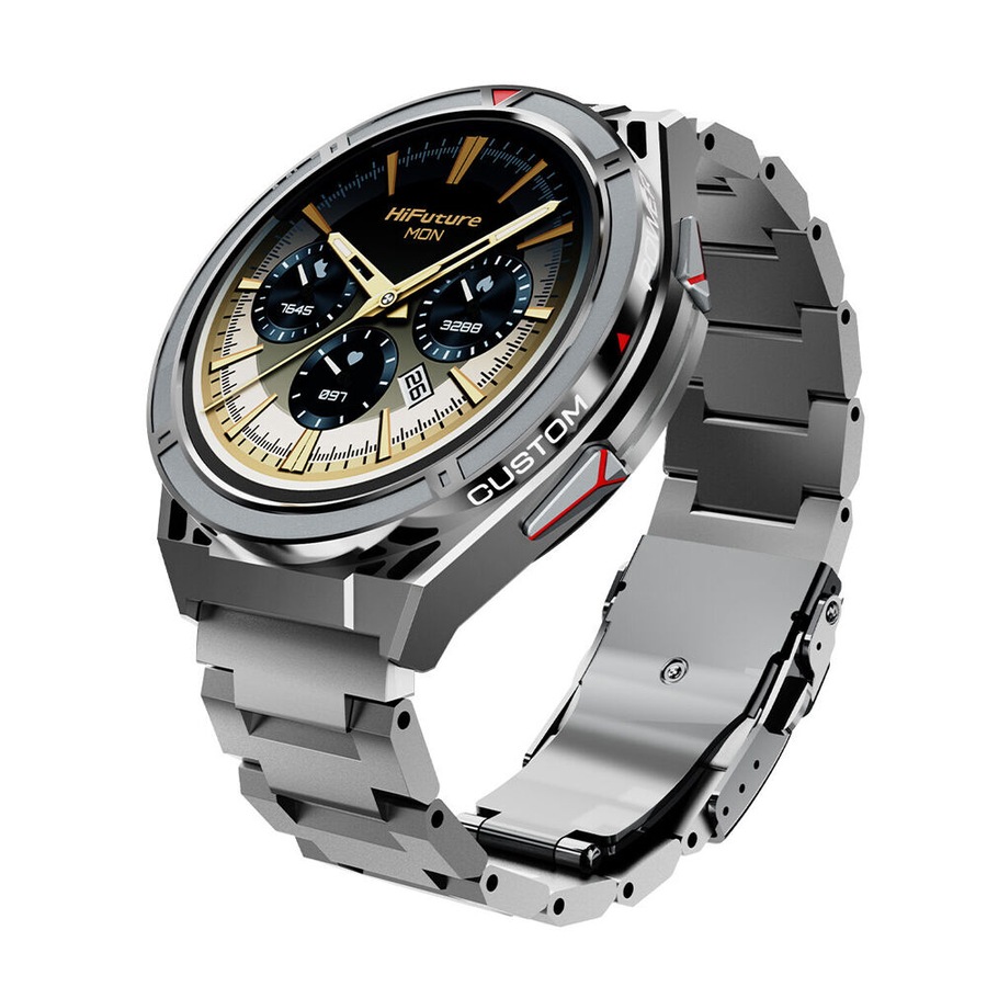 HiFuture ACTIVE GPS Bluetooth Android/IOS Smartwatch 1.43 In Display Silver