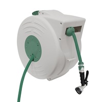 Hills 20M Retractable Wall Mounted Kink Free Water Hose Reel UV Resistant