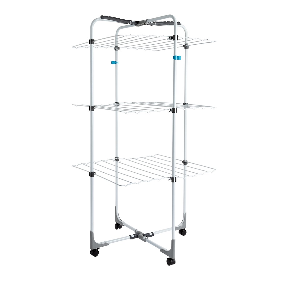 Hills Premium 3 Tier Adjustable Portable Collapsable Clothes Airer/Drying Rack