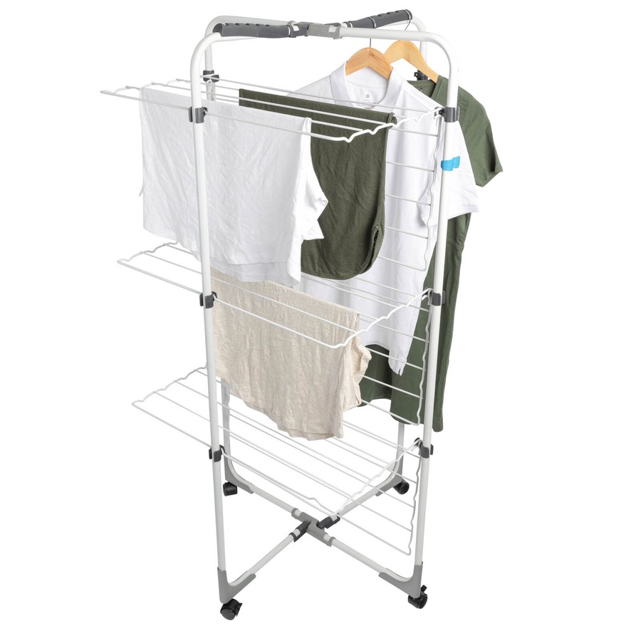 Hills Premium 3 Tier Adjustable Portable Collapsable Clothes Airer/Drying Rack