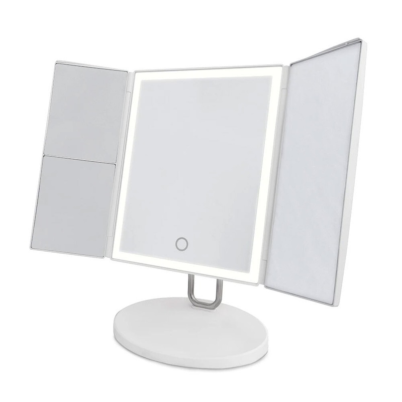 Buy Homedics Trifold Rechargeable Magnifying LED Lighted Vanity Makeup