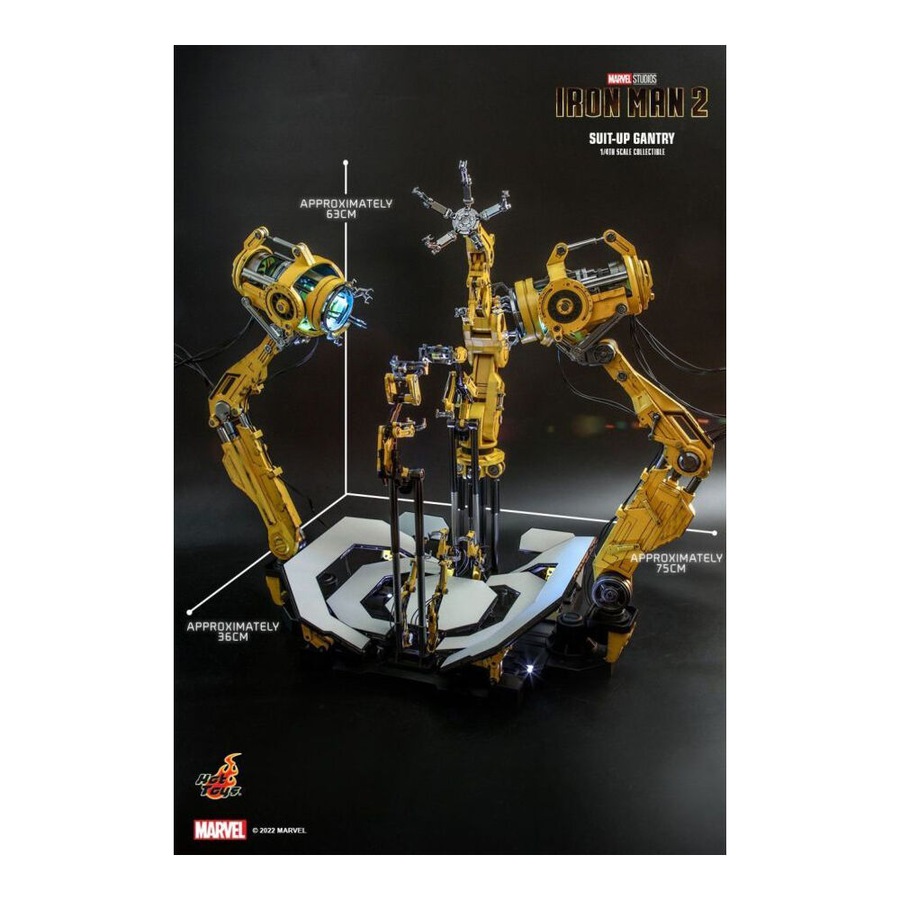 Iron Man 2 SuitUp Gantry LED Collectable Accessory 1:4 Scale Statue