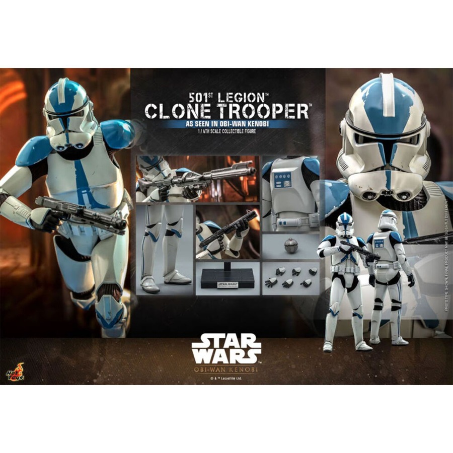 Star Wars 501St Legion Clone Trooper Collectable Action Figure Display