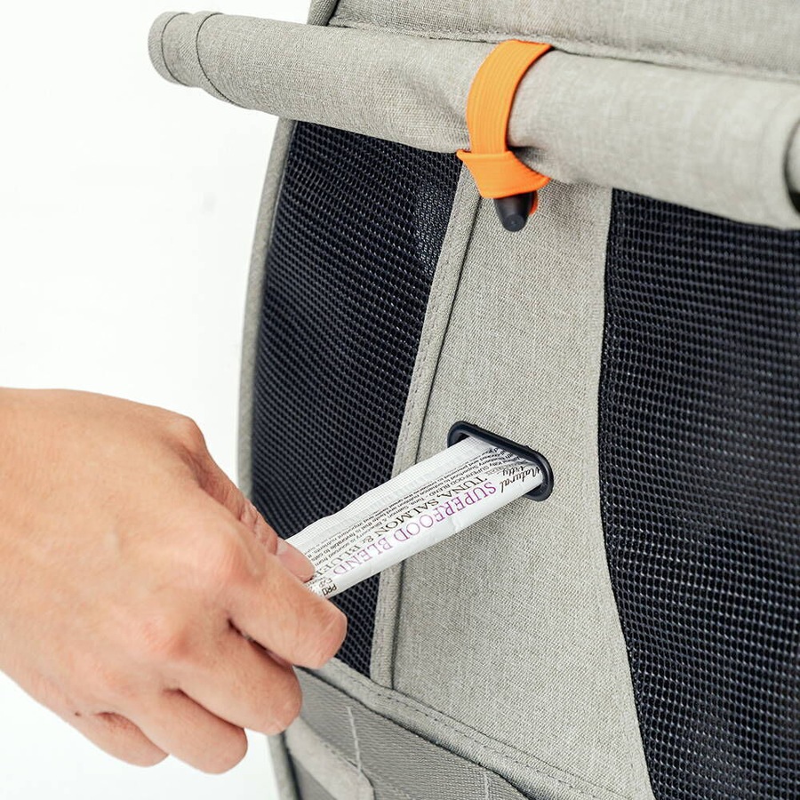 Ibiyaya Adventure Cat & Small Dog Pet Travel Carrier Backpack Grey/Green