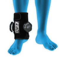 Ice20 Ice Therapy Double Ankle Cold Compression Wrap w/ Strap & Bag