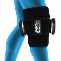 Ice20 Ice Therapy Knee Thigh Shin Cold Compression Wrap w Strap/Bag