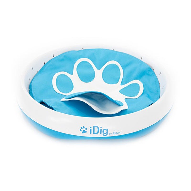 IFETCH iDig Stay Dog Toy, Blue 