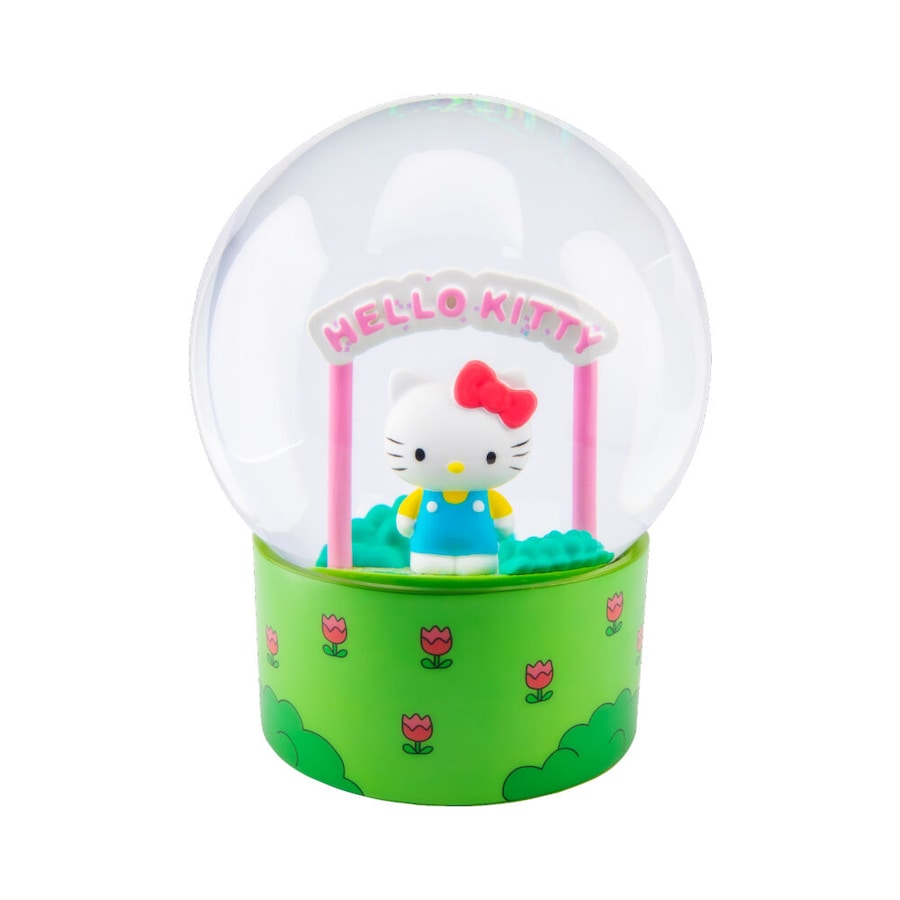 Hello Kitty w/ Sign Snow Globe Action Figure Statue Tabletop Decor