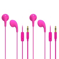 2PK iLuv Pink Bubble Gum Talk Earphones Headset/Mic for iPhone/iPad/IOS Android