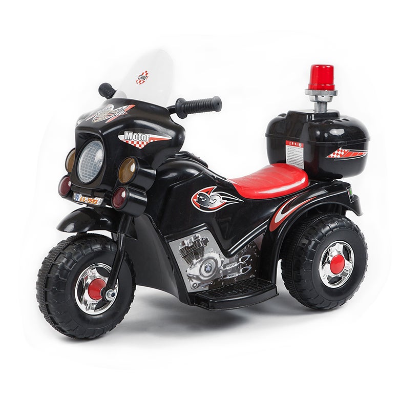 Indoor/Outdoor Black 3 wheel Electric Ride On Motorcycle Motor Trike Kid/Toddler