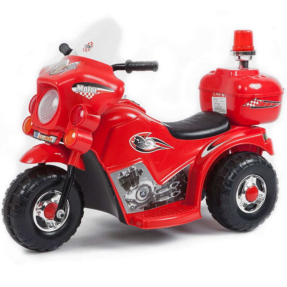 Indoor/Outdoor Red 3 wheel Electric Ride On Motorcycle Motor Trike Kid/Toddler