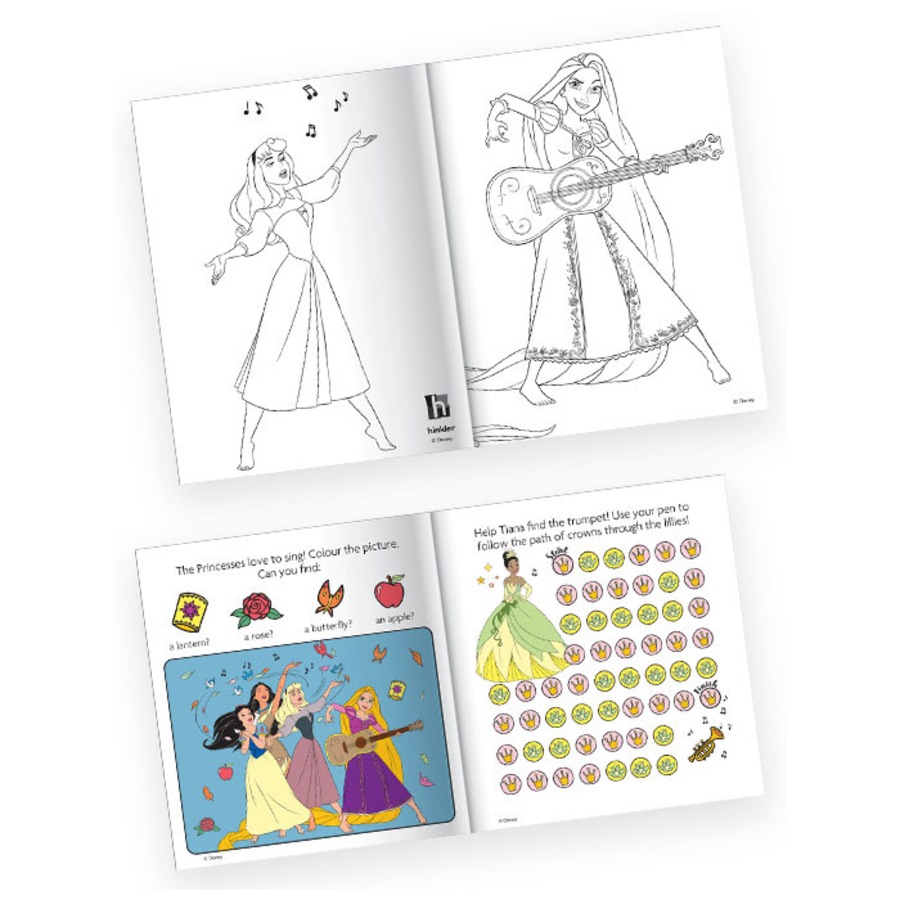 Inkredibles Disney Princess Colouring Activity Kit Kids/Children Art 3y+