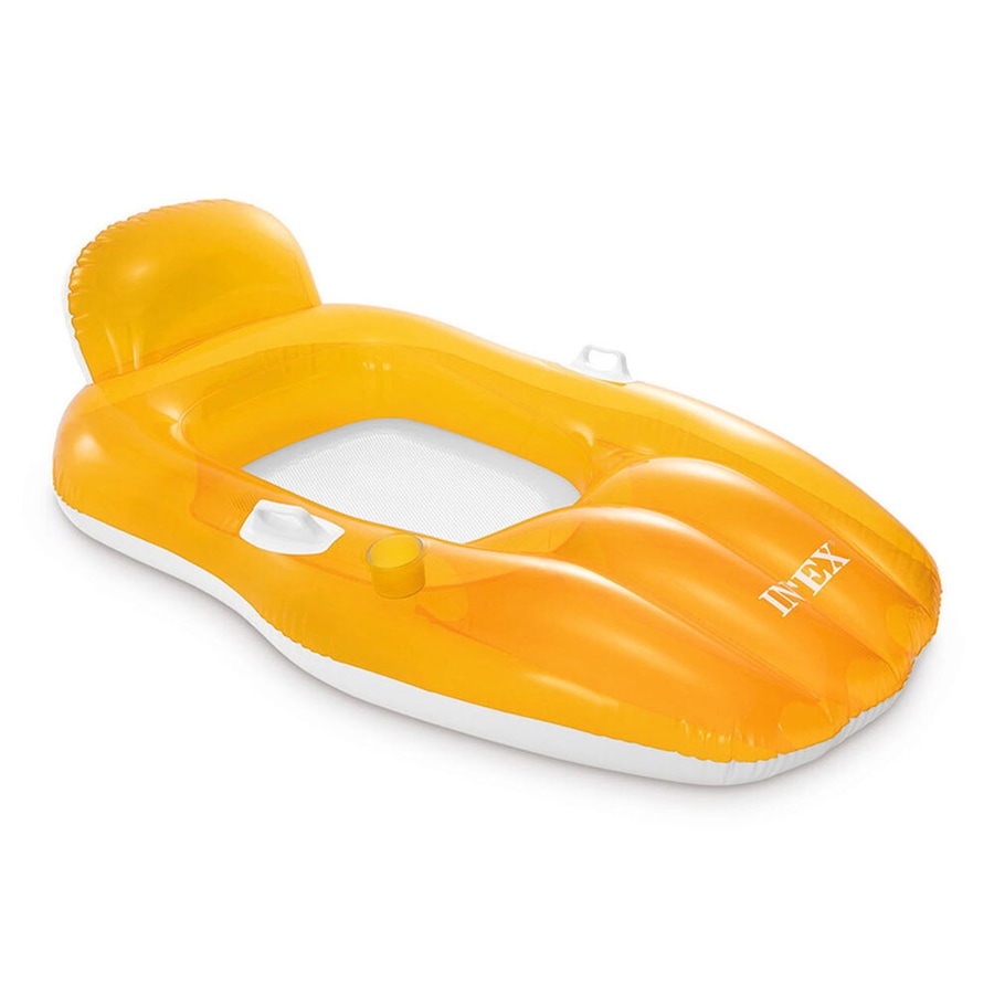 Intex 1.63m Chill 'N Float Inflatable Pool Ride-On Assorted w/ Cup Holder 14+