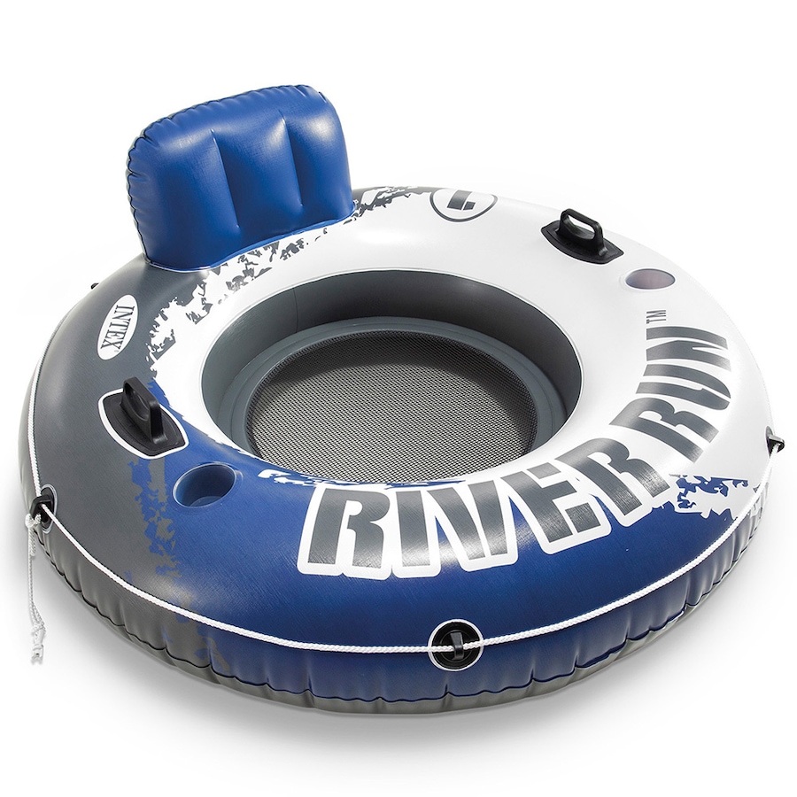 Intex 135cm Inflatable Round Ride-On Seat Run Tube River/Pool/Float Adult/Kids