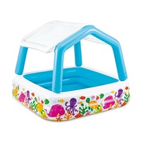 Intex 157cm Inflatable Kids/Children Swim Pool w/ Removable Sun Shade Assorted