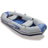 Intex 297cm Mariner 3 Inflatable/Floating Sports Fishing Boat w/ Oars Carry Bag
