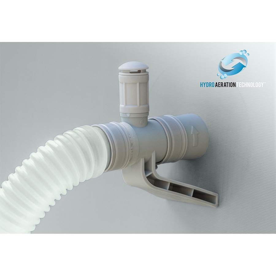 Intex 3.66mx99cm Prism Frame Premium Above Ground Swimming Pool Set Outdoor Grey