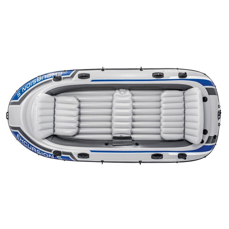 Buy Intex 366cm Sports Excursion 5 Inflatable Fishing Kayak/Boat Oars  River/Lake - MyDeal