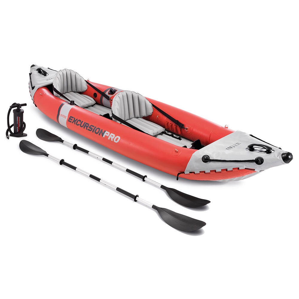 Intex 384cm Sports Excursion Pro Inflatable Fishing Kayak/Boat Oars River/Lake