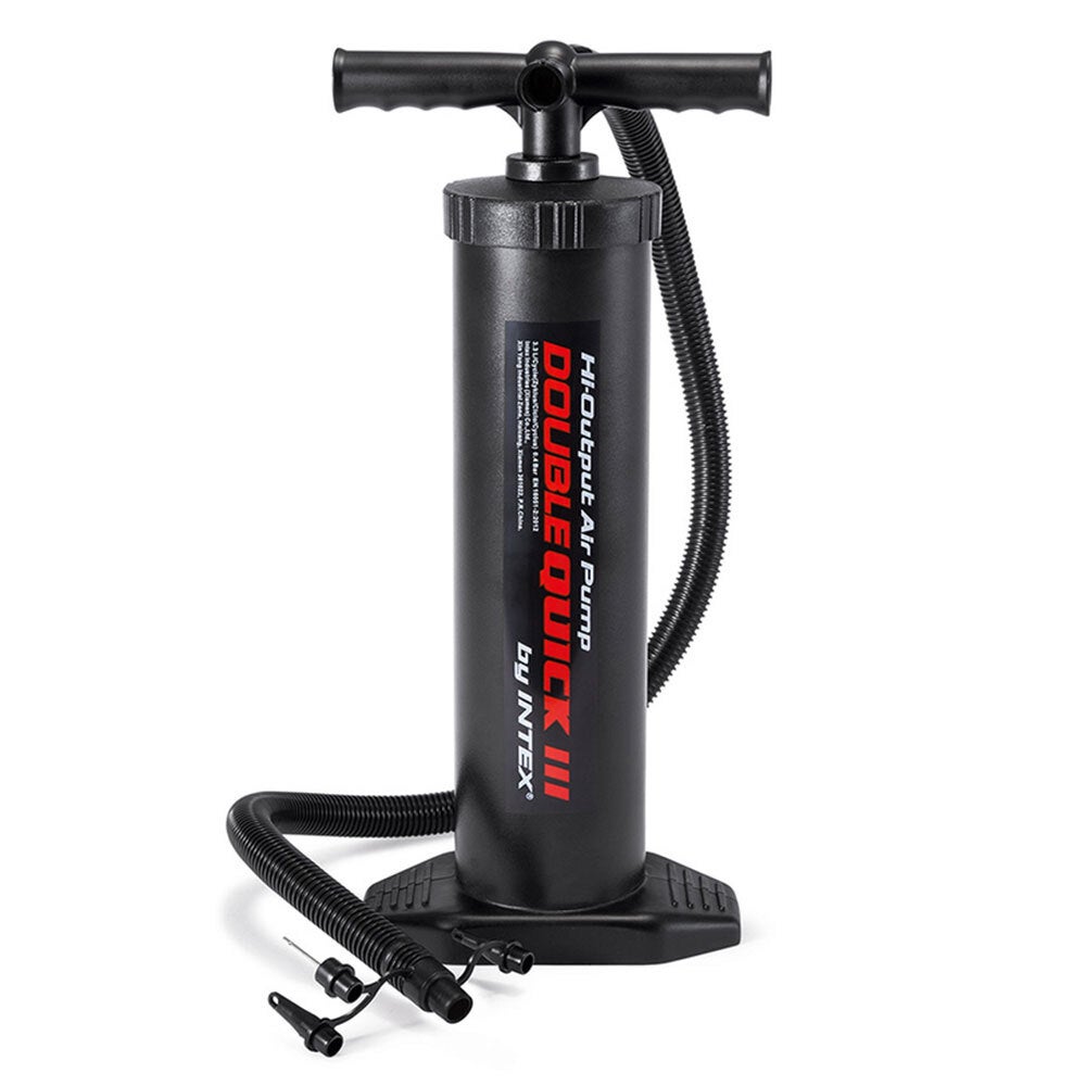 Intex 48cm High Output Hand/Manual Air Pump/Inflatable f/ Airbeds/Pool/Boats BLK