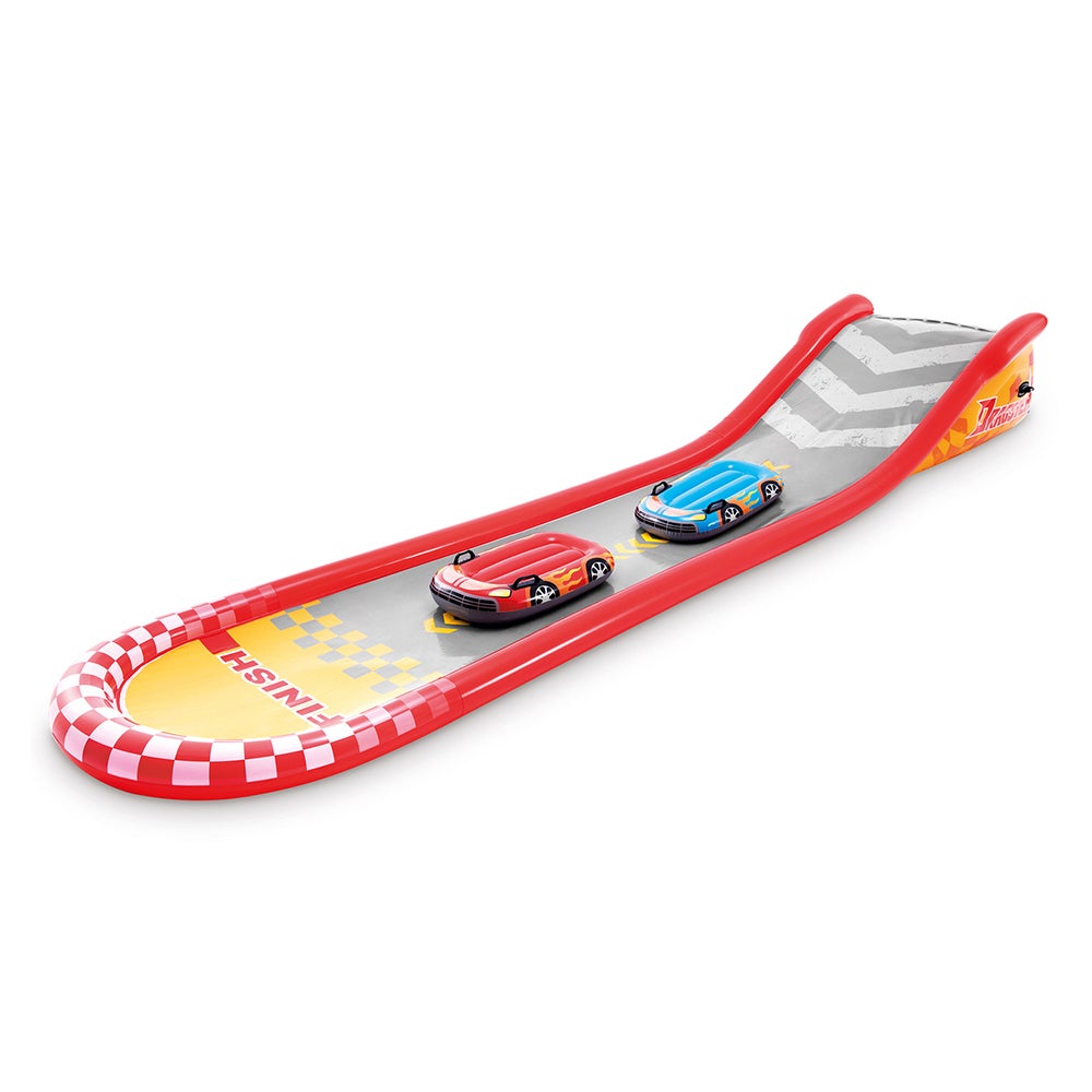 Intex 5.6m Inflatable Racing Fun Slide/Surf Riders Kids Outdoor Water Toy 6y+
